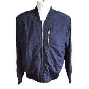 Men’s H&M Navy Blue Bomber Jacket - S